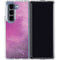 Purple Space Marble Galaxy Z Fold5 5G Clear Case