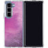 Purple Space Marble Galaxy Z Fold5 5G Clear Case