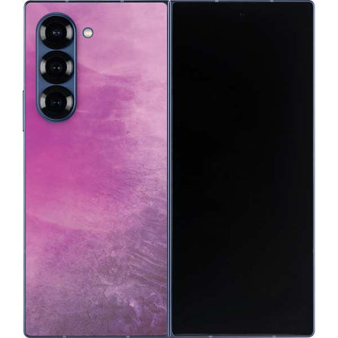 Purple Space Marble Galaxy Z Fold6 Skin