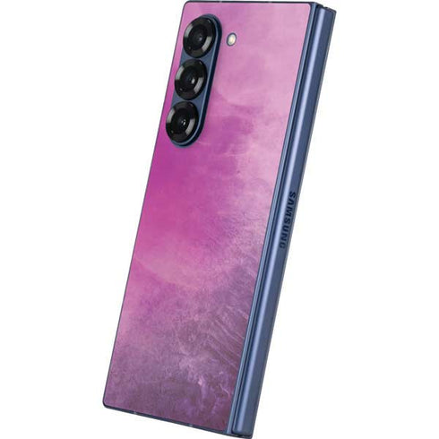 Purple Space Marble Galaxy Z Fold6 Skin