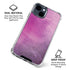 Purple Space Marble iPhone 15 Clear Case