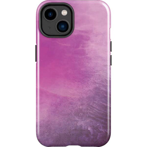 Purple Space Marble iPhone 15 Impact Case