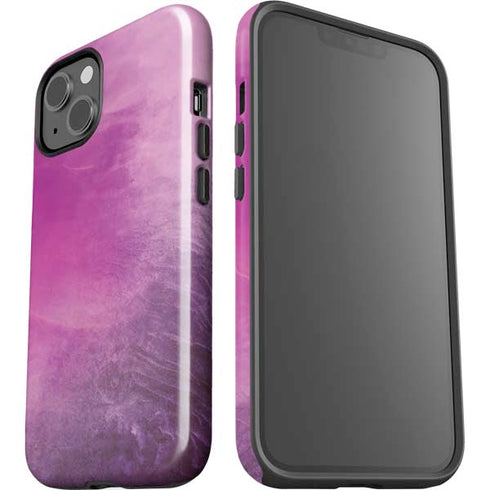 Purple Space Marble iPhone 15 Impact Case