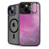 Purple Space Marble iPhone 15 Plus Kickstand Case