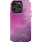 Purple Space Marble iPhone 15 Pro Impact Case