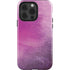 Purple Space Marble iPhone 15 Pro Impact Case