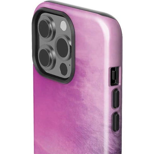 Purple Space Marble iPhone 15 Pro Impact Case