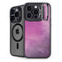 Purple Space Marble iPhone 15 Pro Max Kickstand Case
