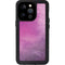 Purple Space Marble iPhone 15 Pro Waterproof Case