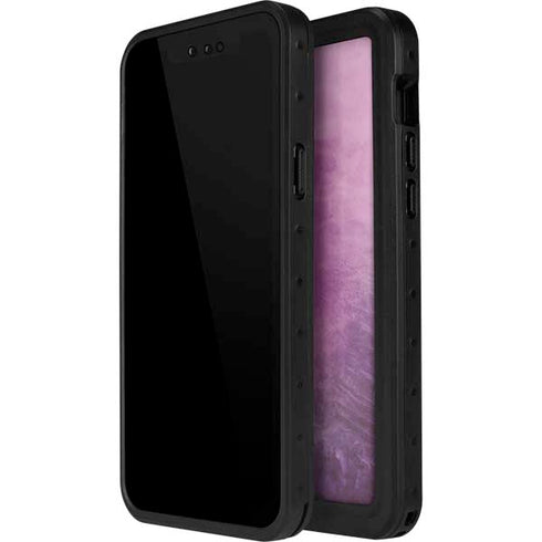 Purple Space Marble iPhone 15 Pro Waterproof Case