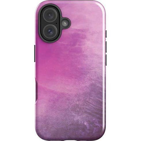 Purple Space Marble iPhone 16 Impact Case