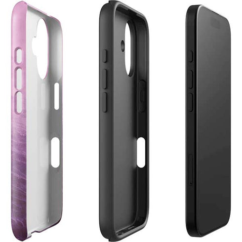 Purple Space Marble iPhone 16 Impact Case