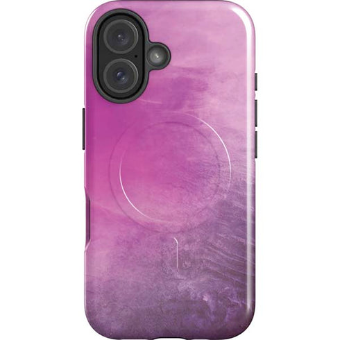 Purple Space Marble iPhone 16 Magsafe Impact Case