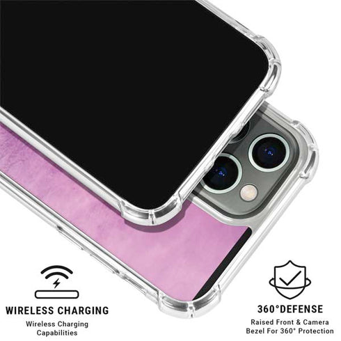 Purple Space Marble iPhone 16 Pro Clear Case