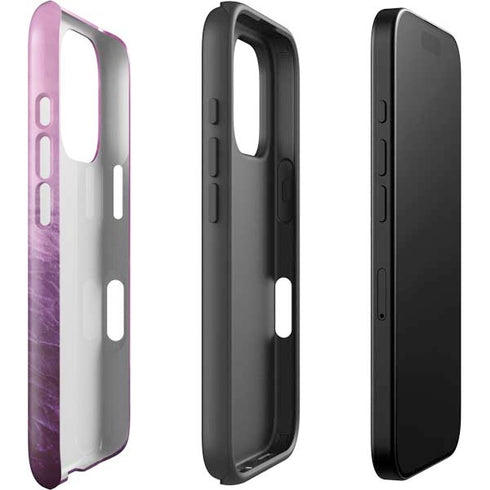 Purple Space Marble iPhone 16 Pro Impact Case