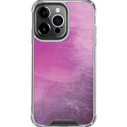 Purple Space Marble iPhone 16 Pro Max Clear Case