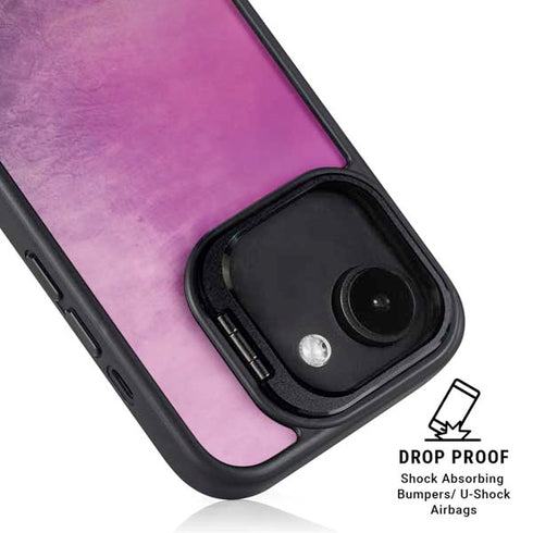 Purple Space Marble iPhone 16e Kickstand Case
