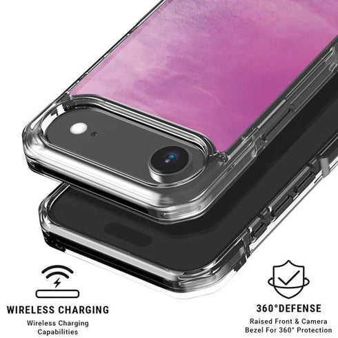 Purple Space Marble iPhone 17 Air Clear Case