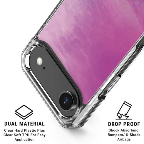 Purple Space Marble iPhone 17 Air Clear Case