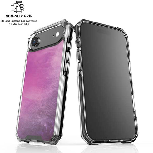 Purple Space Marble iPhone 17 Air Clear Case