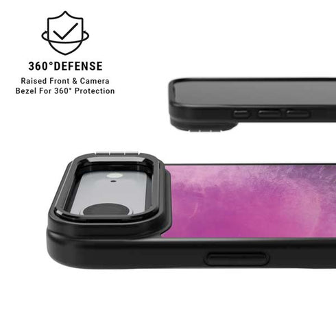 Purple Space Marble iPhone 17 Air Kickstand Case