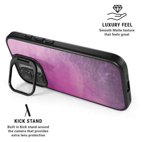 Purple Space Marble iPhone 17 Kickstand Case