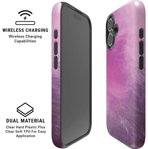 Purple Space Marble iPhone 17 Magsafe Impact Case