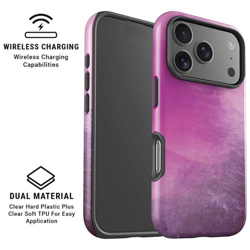 Purple Space Marble iPhone 17 Pro Magsafe Impact Case
