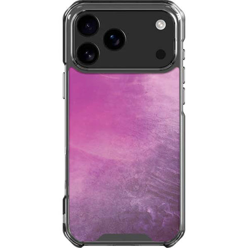 Purple Space Marble iPhone 17 Pro Max Clear Case