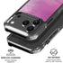 Purple Space Marble iPhone 17 Pro Max Clear Case