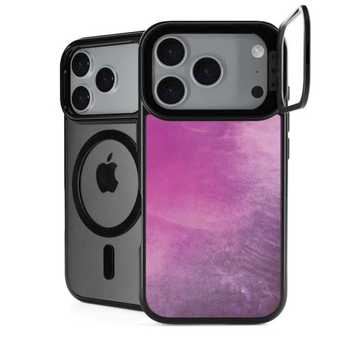 Purple Space Marble iPhone 18 Pro Kickstand Case