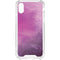 Purple Space Marble iPhone XS Clear Case