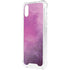 Purple Space Marble iPhone XS Clear Case