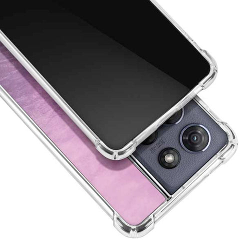 Purple Space Marble Moto G Play 5G (2025) Clear Case