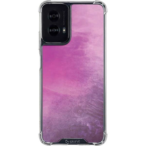 Purple Space Marble Moto G Power 5G (2024) Clear Case