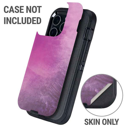 Purple Space Marble Otterbox Defender iPhone Skin