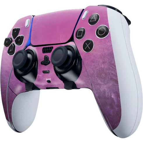 Purple Space Marble PS5 DualSense Edge Pro Controller Skin