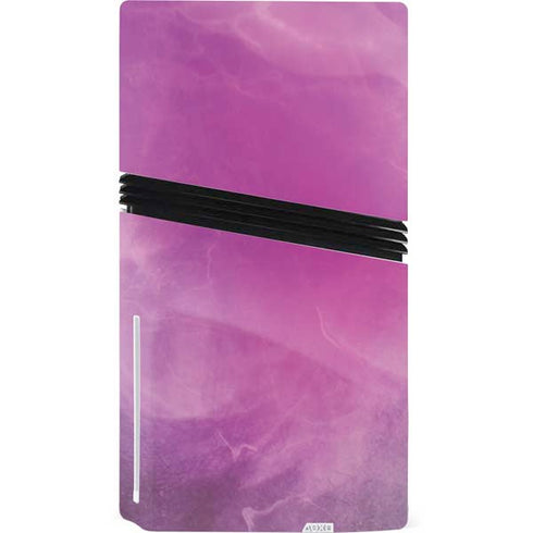 Purple Space Marble PS5 Pro Disk Console Skin