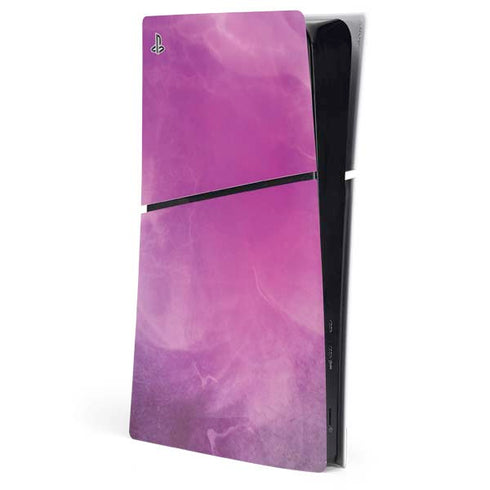 Purple Space Marble PS5 Slim Digital Edition Console Skin