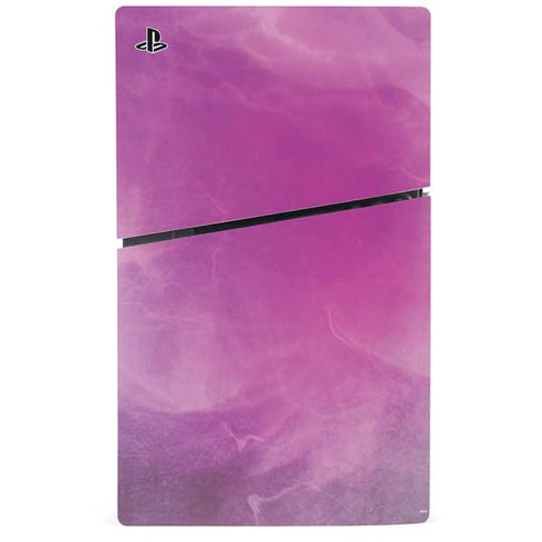Purple Space Marble PS5 Slim Digital Edition Console Skin