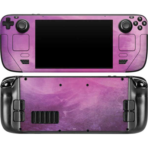 Purple Space Marble Steam Deck Handheld Gaming Computer OLED Skin