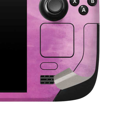 Purple Space Marble Steam Deck Handheld Gaming Computer Skin