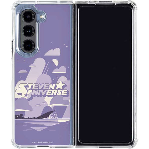 Cartoon Network Steven Universe Purple Steven Universe Galaxy Z Fold5 5G Clear Case