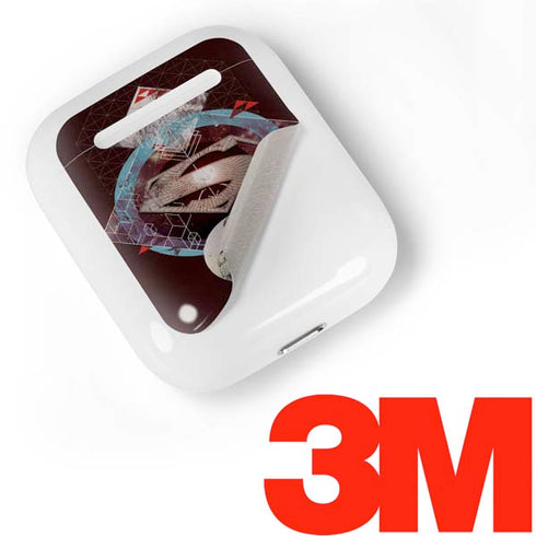 DC Comics Superman Purple Abstract Collage Apple AirPods Skin