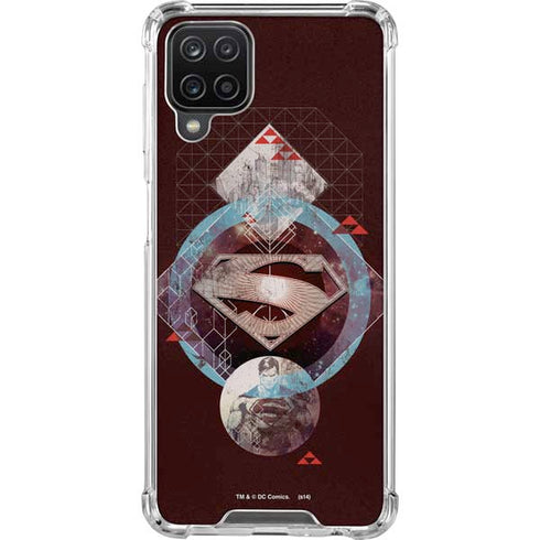 DC Comics Superman Purple Abstract Collage Galaxy Cases