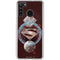 DC Comics Superman Purple Abstract Collage Galaxy A21 Clear Case