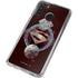 DC Comics Superman Purple Abstract Collage Galaxy A21 Clear Case