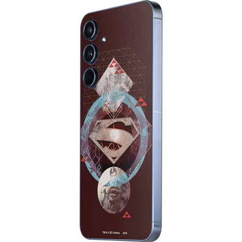 DC Comics Superman Purple Abstract Collage Galaxy A36 5G Skin