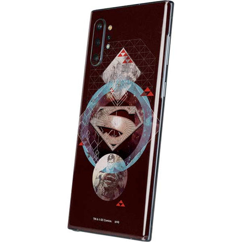 DC Comics Superman Purple Abstract Collage Galaxy Note 10 Plus Skin