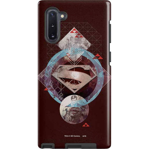DC Comics Superman Purple Abstract Collage Galaxy Note 10 Pro Case